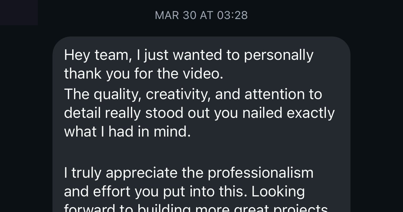 Témoignage WhatsApp client